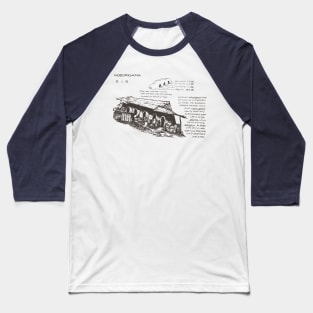 Japanese Noborigama Kiln Pottery Baseball T-Shirt